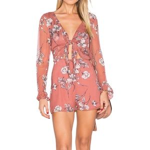 THE JETSET DIARIES FLORAL PRINT ROMPER Sz.M NWT